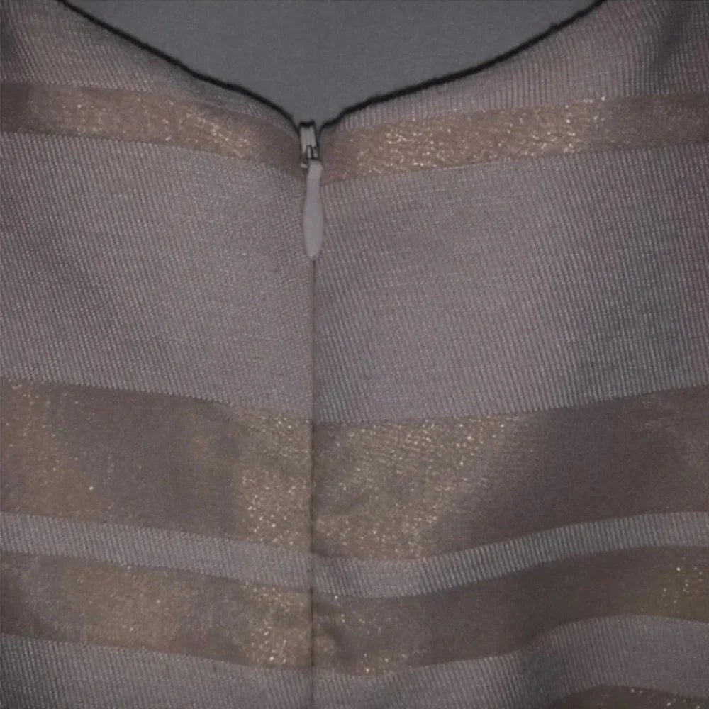 Kid's Tahari Pink Striped Formal Dress - Picture 10 of 10